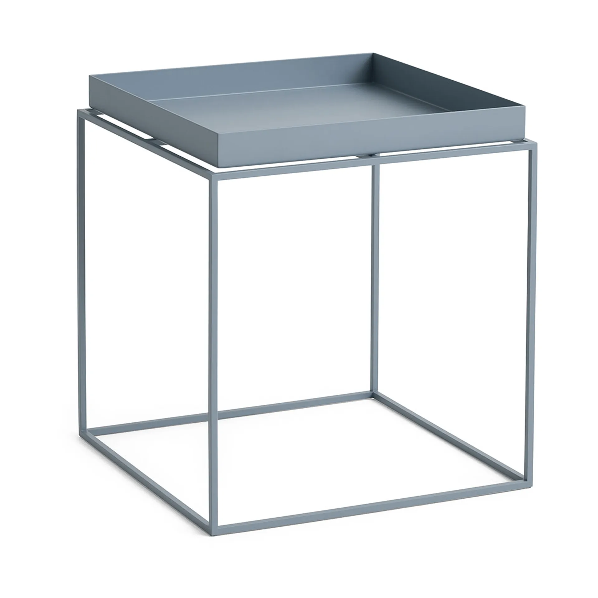 HAY Tray Table medium brickbord Pigeon blue, 40x40x44 cm