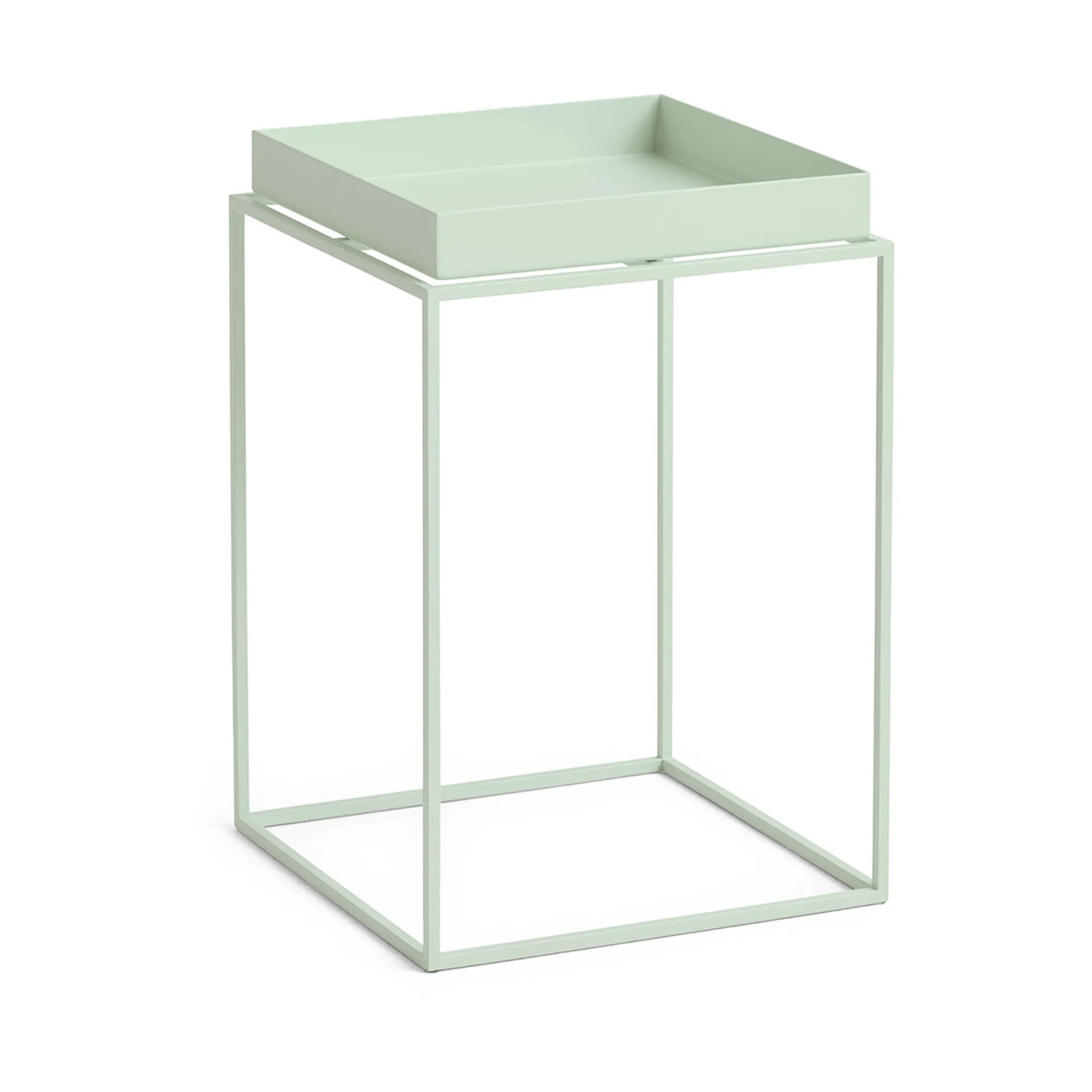 HAY Tray Table medium brickbord Soft mint, 30x30x44 cm