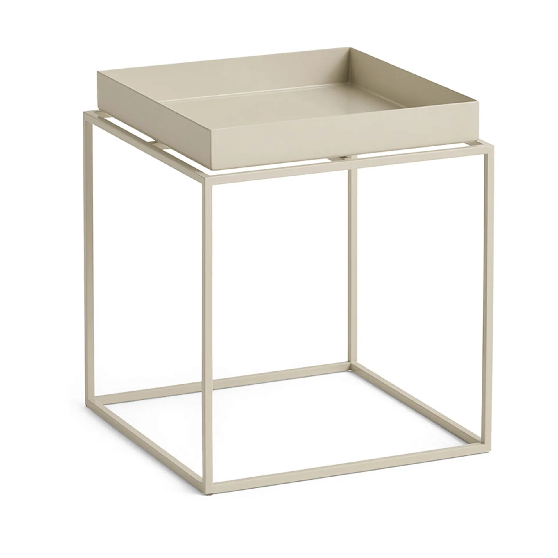 HAY Tray Table medium brickbord Warm beige, 30x30x34 cm