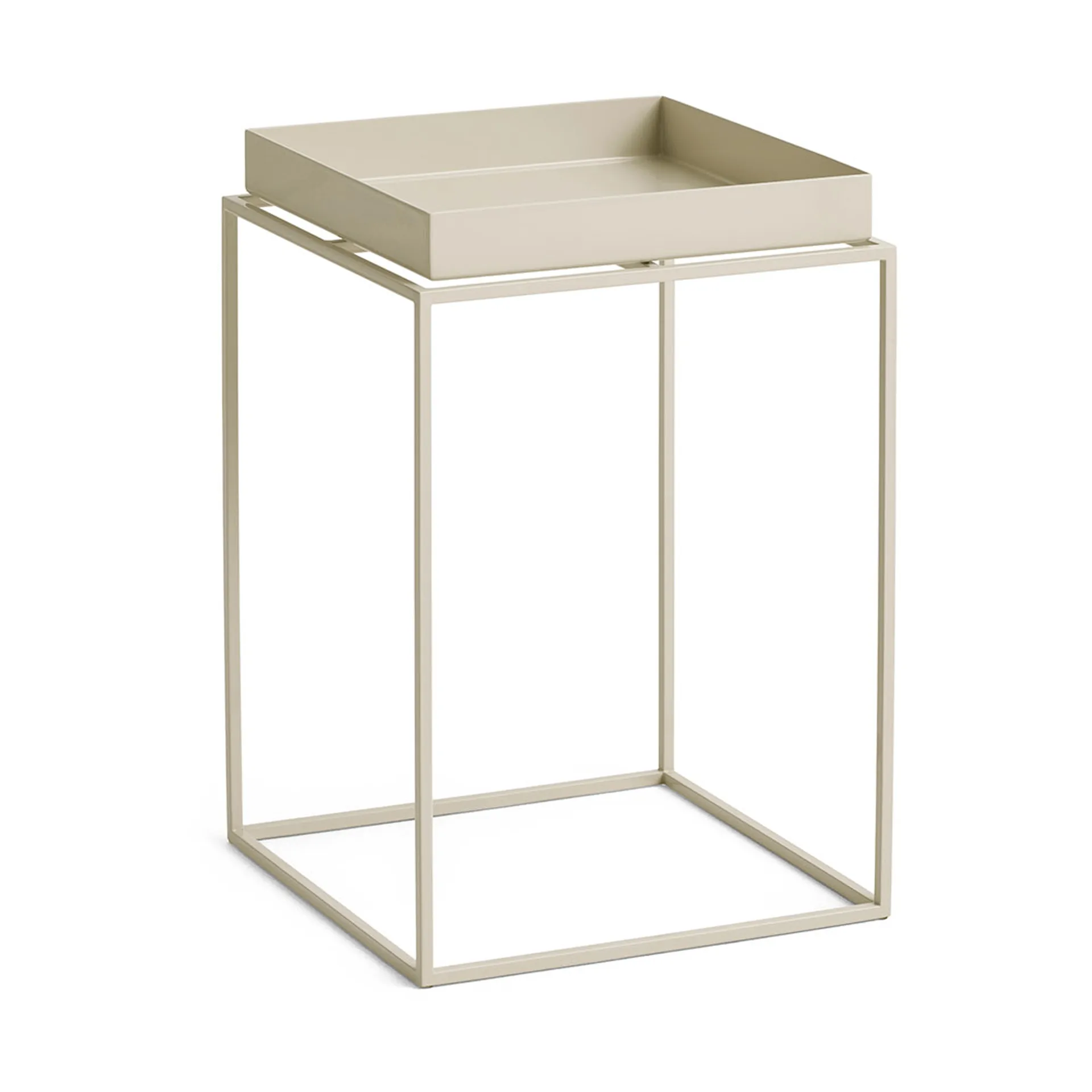 HAY Tray Table medium brickbord Warm beige, 30x30x44 cm
