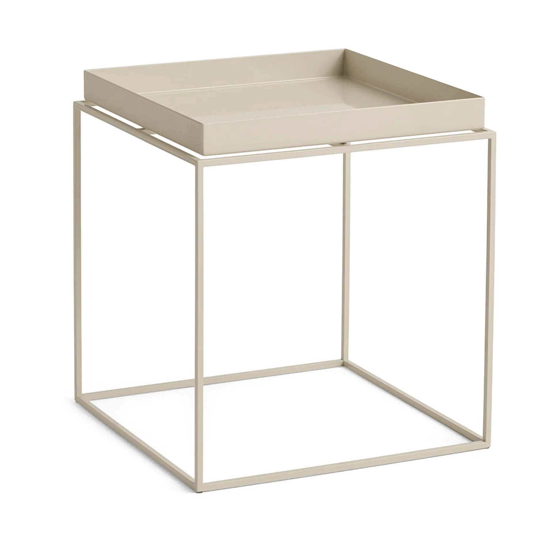 HAY Tray Table medium brickbord Warm beige, 40x40x44 cm