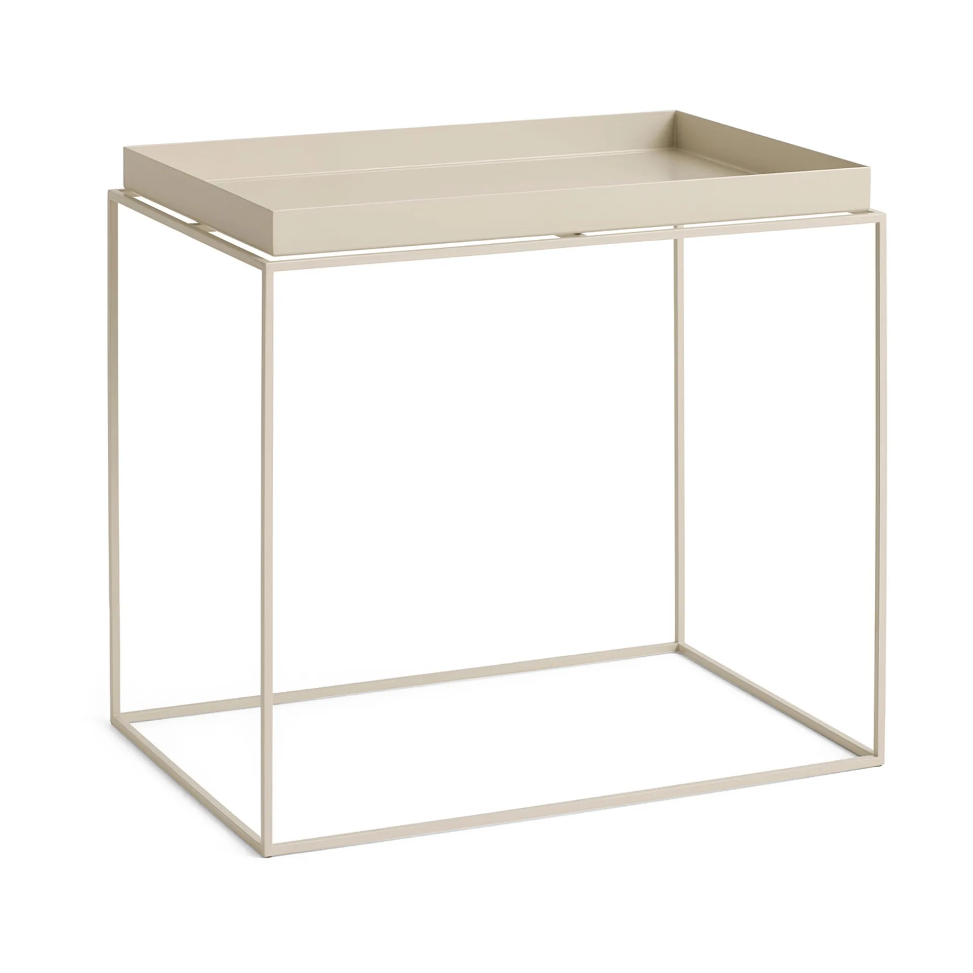 HAY Tray Table medium brickbord Warm beige, 40x60x54 cm
