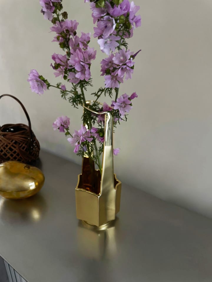 Ikebana vas 30 cm, Mässing Hein Studio