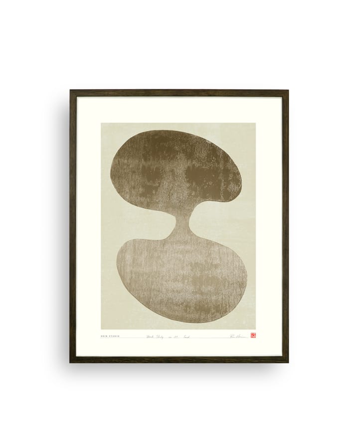 Wood Study poster 40x50 cm, No. 01 Hein Studio