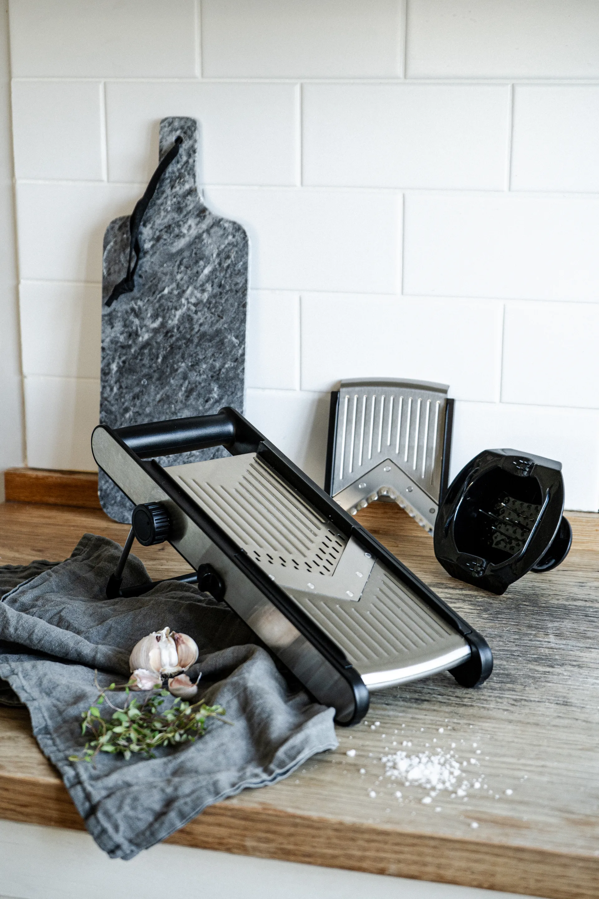 Heirol mandolin V-blad, Rostfritt stål-32x12 cm Heirol