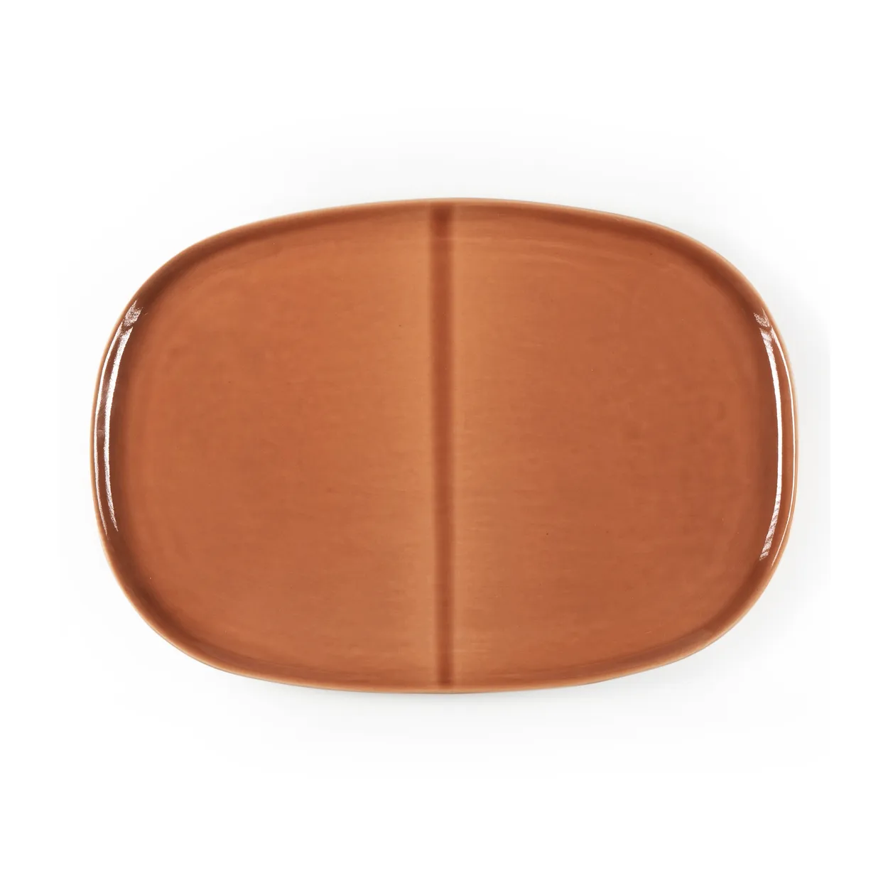 heirol heirol x nosse svelte tallrik oval 30 cm terracotta