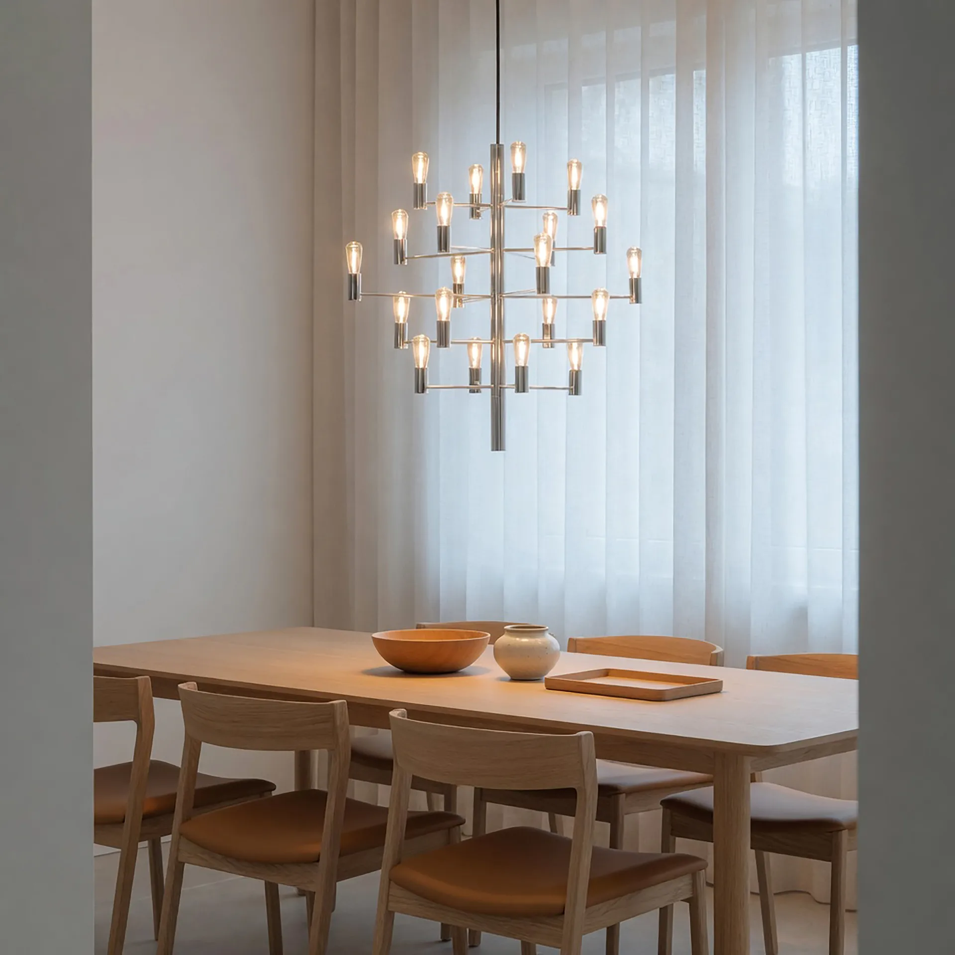 Manola 20 ljuskrona, krom Herstal