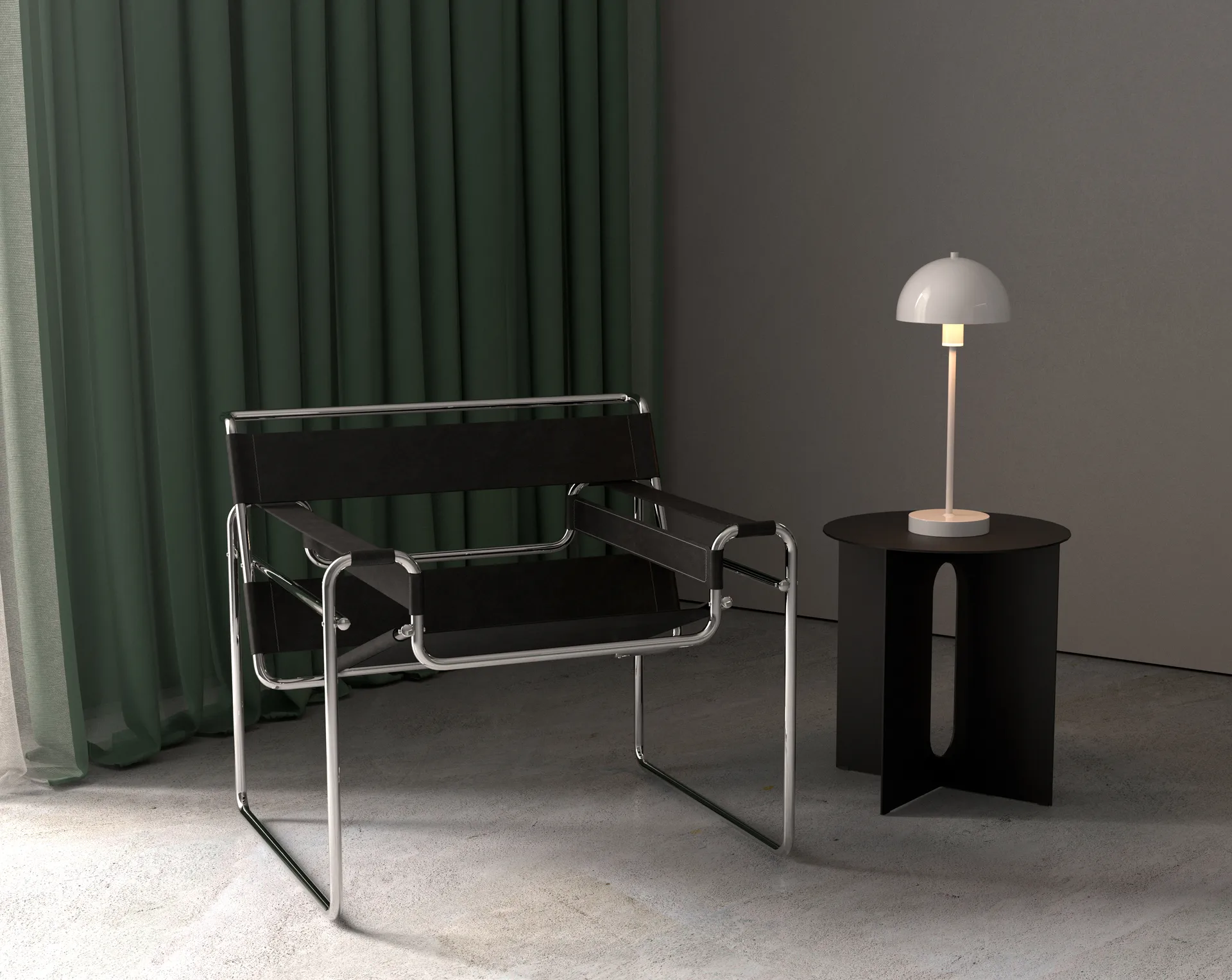 Vienda bordslampa, Putty grey Herstal