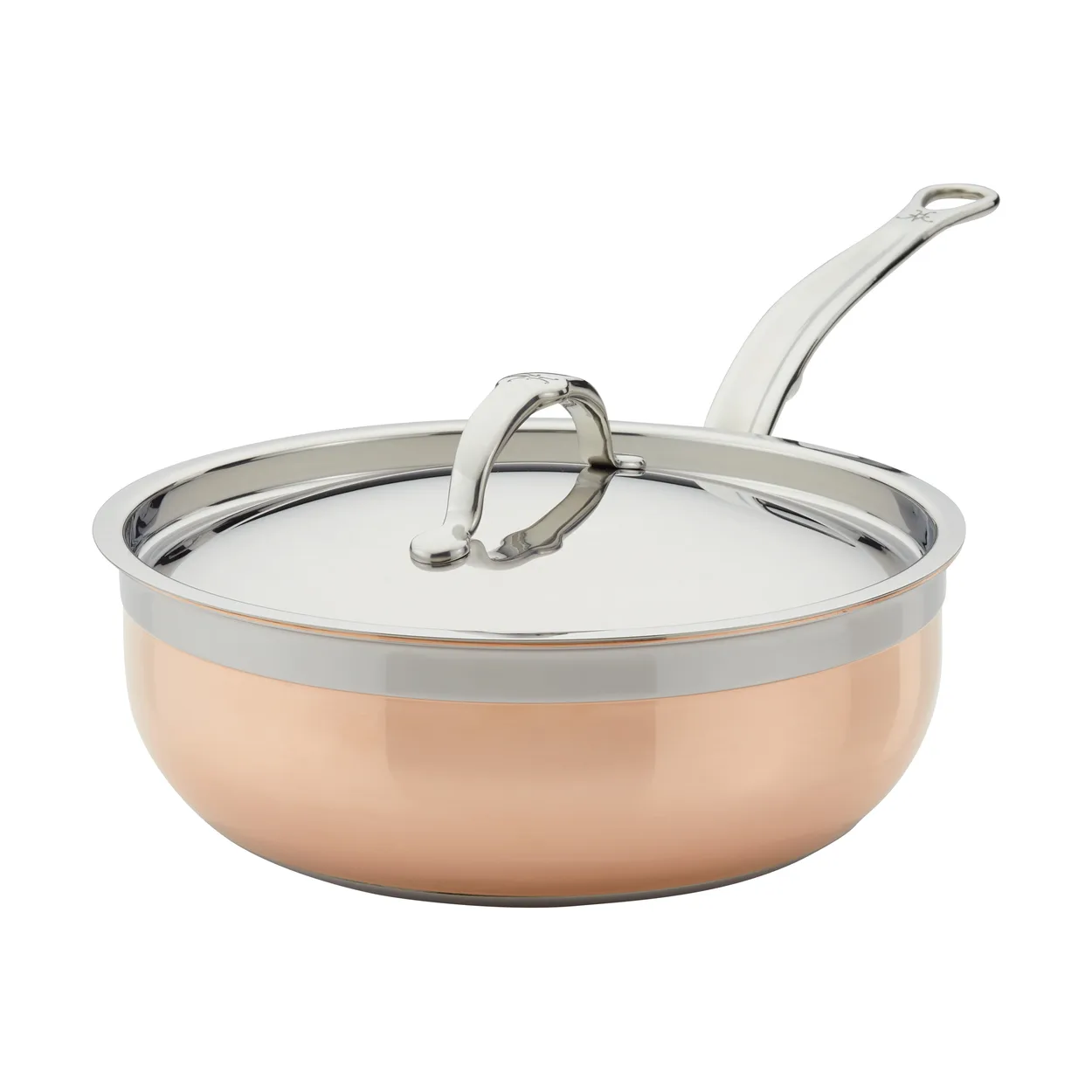 Alternativ bild 0 för Hestan - Copperbond Traktörpanna med lock 24 cm 3,7 L Koppar
