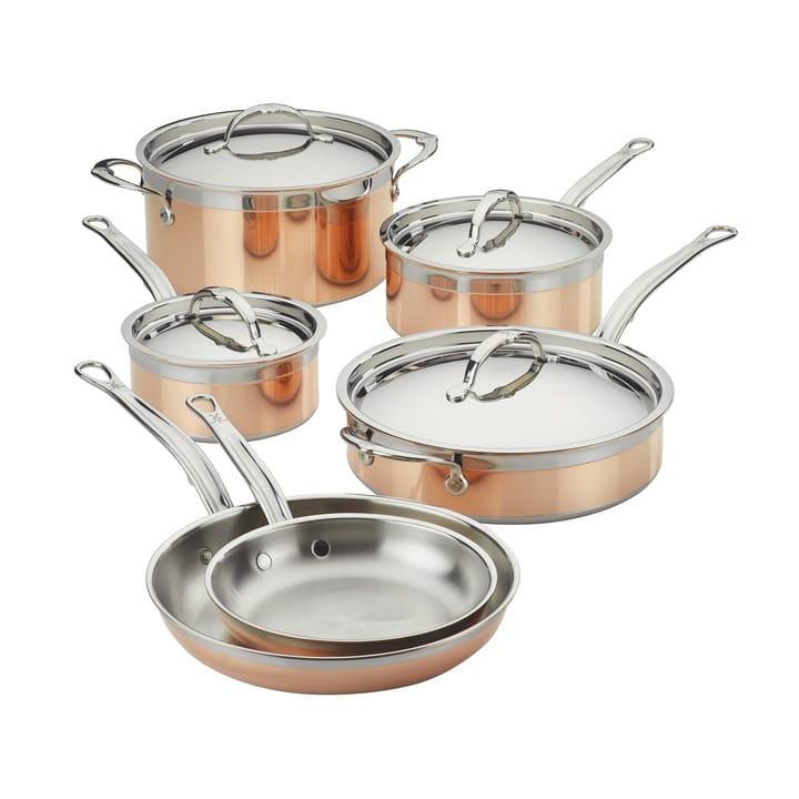 Hestan Copperbond gryt- och stekpanneset - 10 delar - Hestan