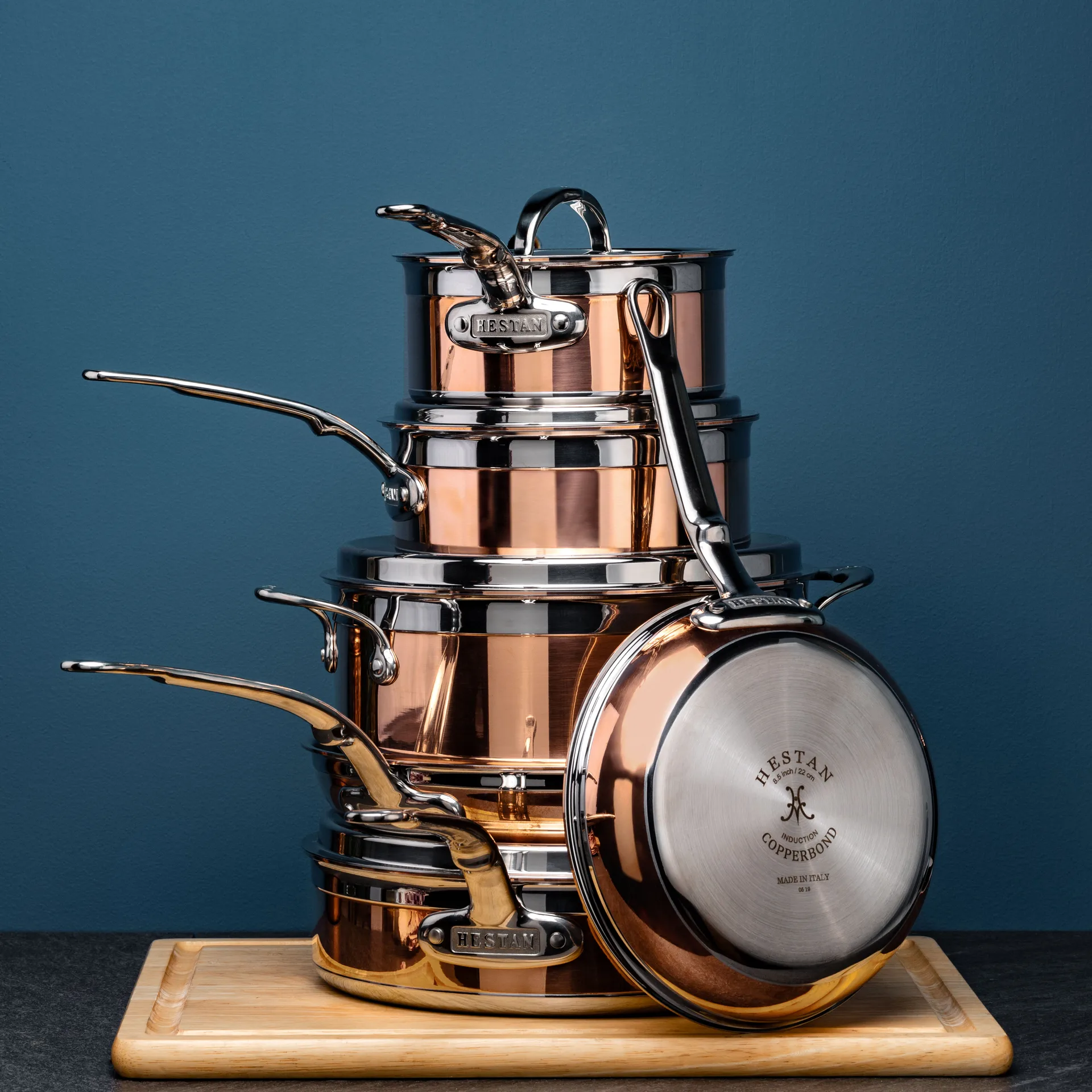 Hestan Copperbond gryt- och stekpanneset, 10 delar Hestan