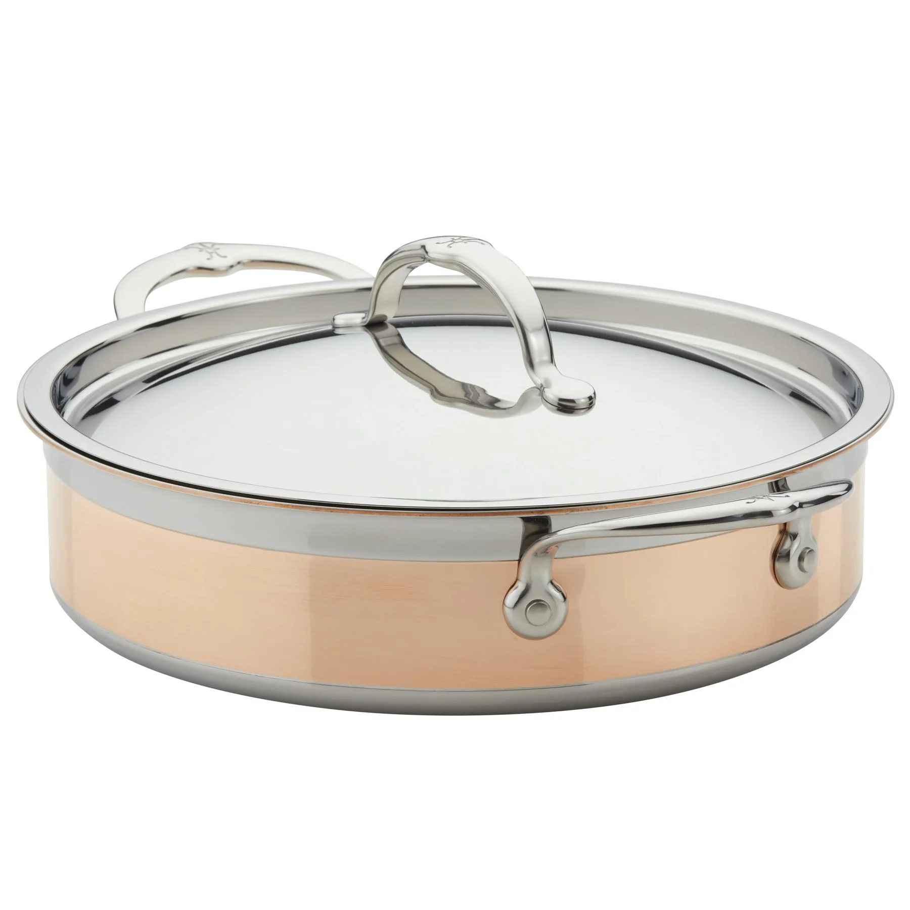 Hestan Copperbond traktörpanna med lock, 3,3 l Hestan