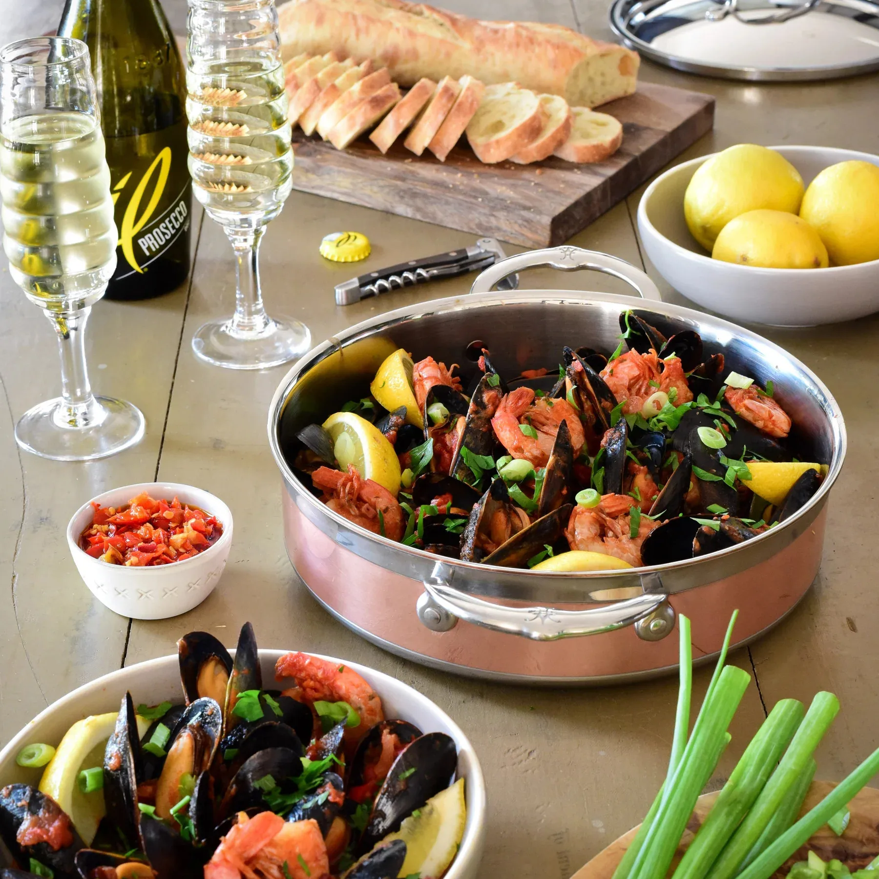 Hestan Copperbond traktörpanna med lock, 3,3 l Hestan