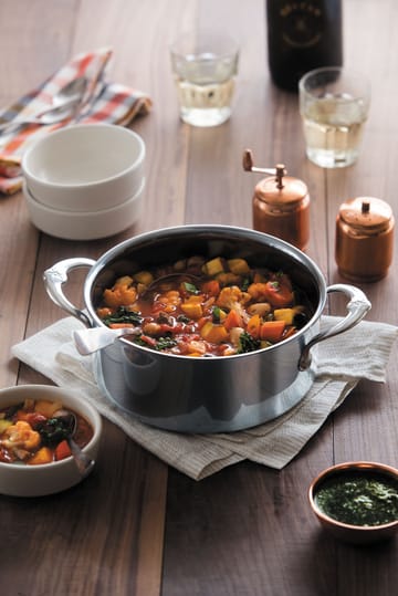 Hestan Nanobond gryta med lock 7,6 L - Rostfritt stål - Hestan