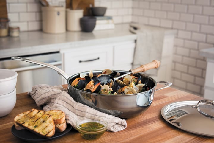 Hestan Nanobond traktörpanna med lock 4,7 L, Rostfritt stål Hestan
