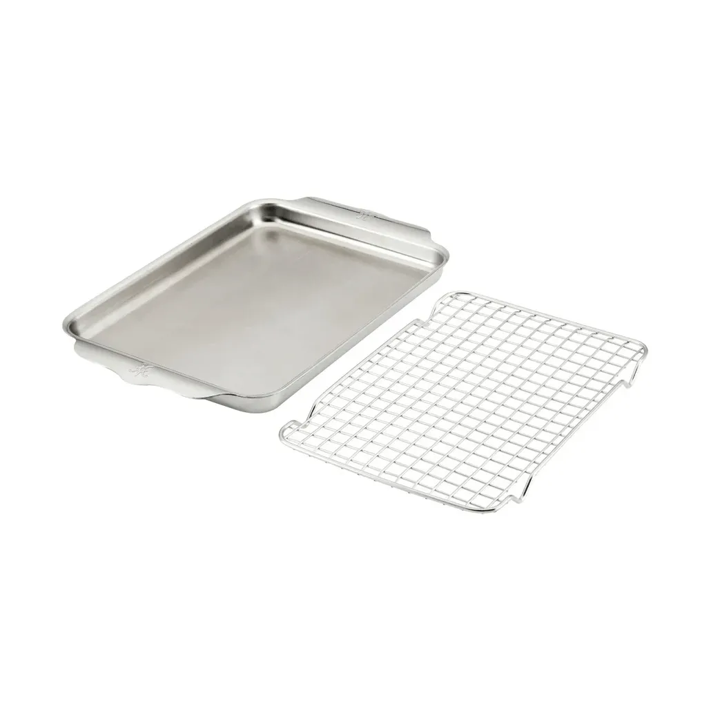 Hestan OvenBond kvartspanna med ugnsgaller, Rostfritt stål, 24x39 cm Hestan