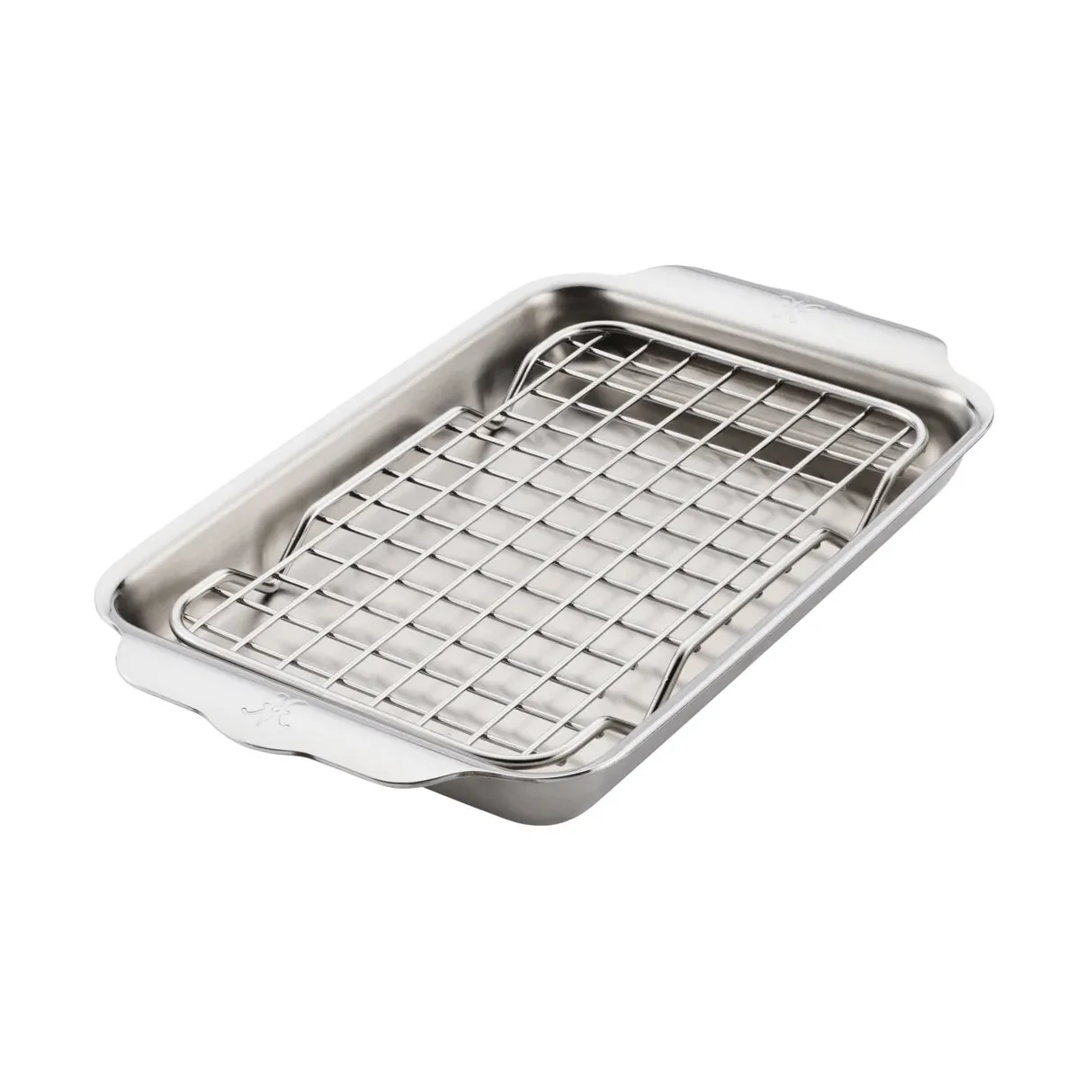 Hestan Ovenbond ugnsplåt med avsvalningsgaller, Rostfritt stål, 16,8x28,8 cm Hestan