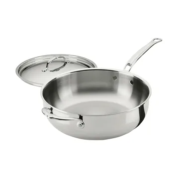 Hestan ProBond Luxe allroundpanna med lock - Rostfritt stål, hjälphandtag - Hestan