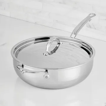 Hestan ProBond Luxe allroundpanna med lock - Rostfritt stål, hjälphandtag - Hestan