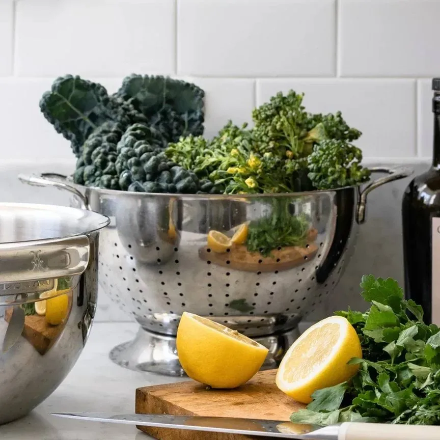 Hestan Provisions durkslag, Rostfritt stål, 4,7 L Hestan