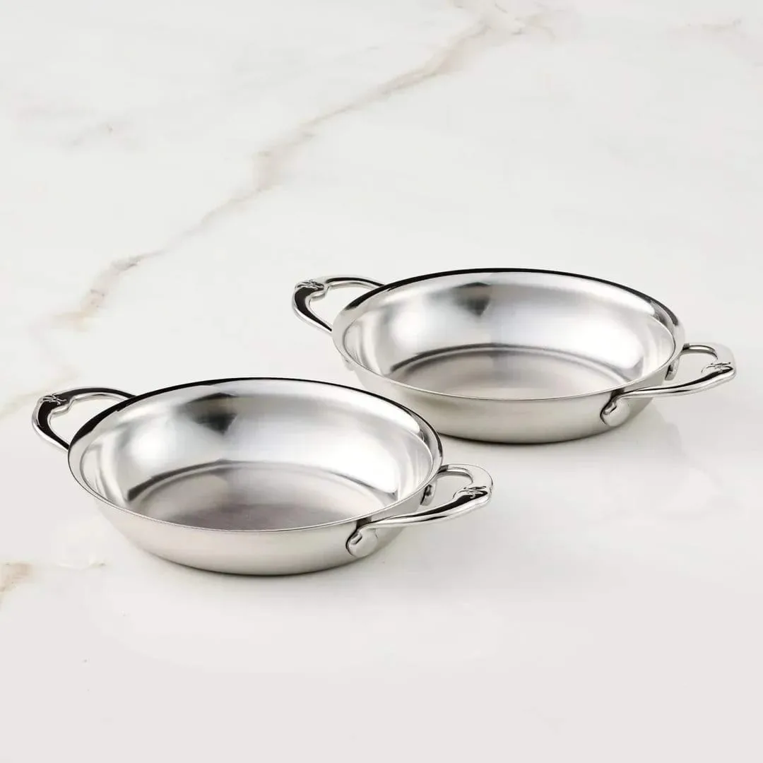 Hestan Provisions oval gratängform, Mini, öppen, 2-pack, 17 cm Hestan