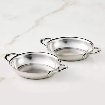 Hestan Provisions oval gratängform - Mini, öppen, 2-pack, 17 cm - Hestan