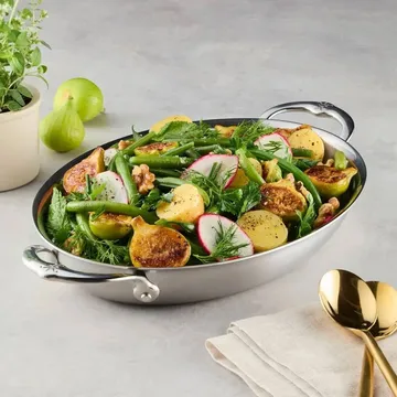Hestan Provisions oval gratängform - Öppen, 30x21 cm - Hestan