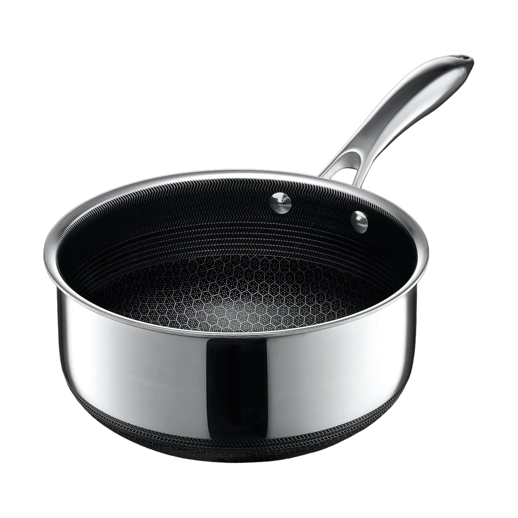 Hexclad gryta med lock hybrid, 2,8 L Hexclad