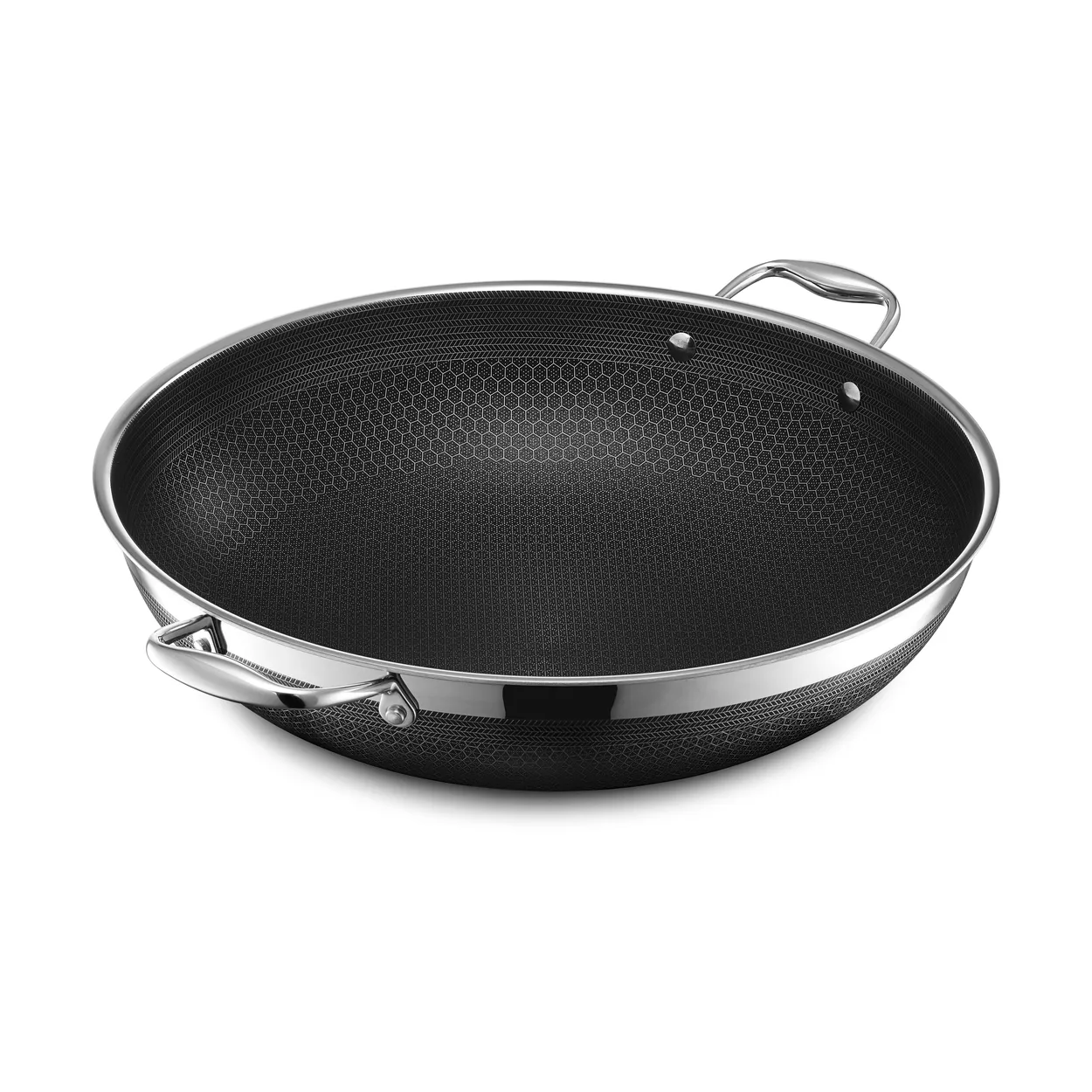 Alternativ bild 0 för Hexclad - Hybrid Wok med Lock 36 cm SIlver/Svart