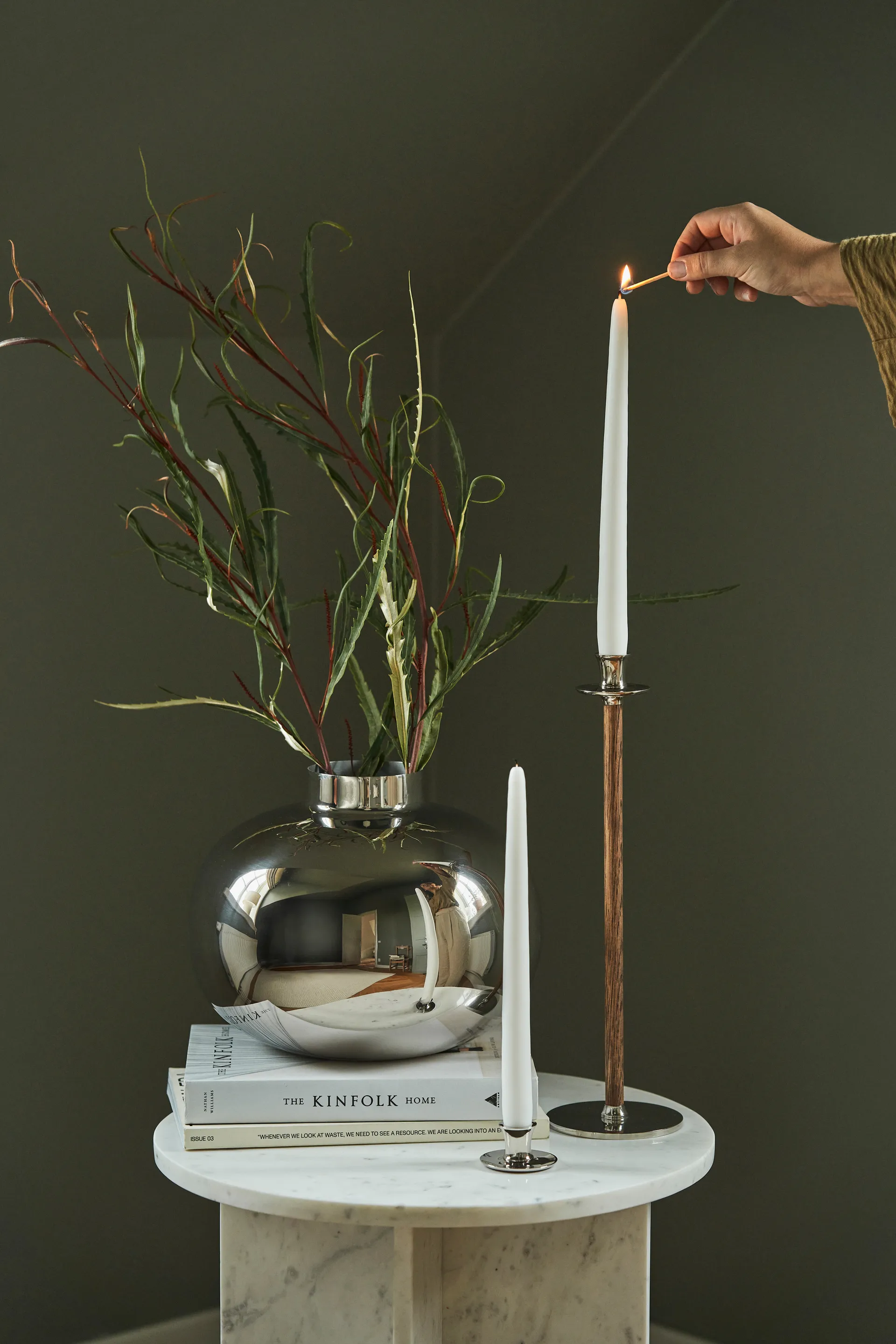 Amico vas Ø29 cm, Förnicklad mässing Hilke Collection