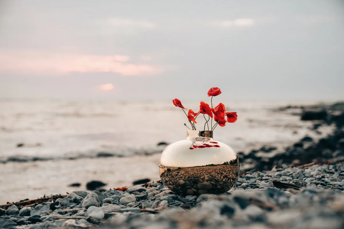 Amico vas Ø29 cm, Solid mässing Hilke Collection