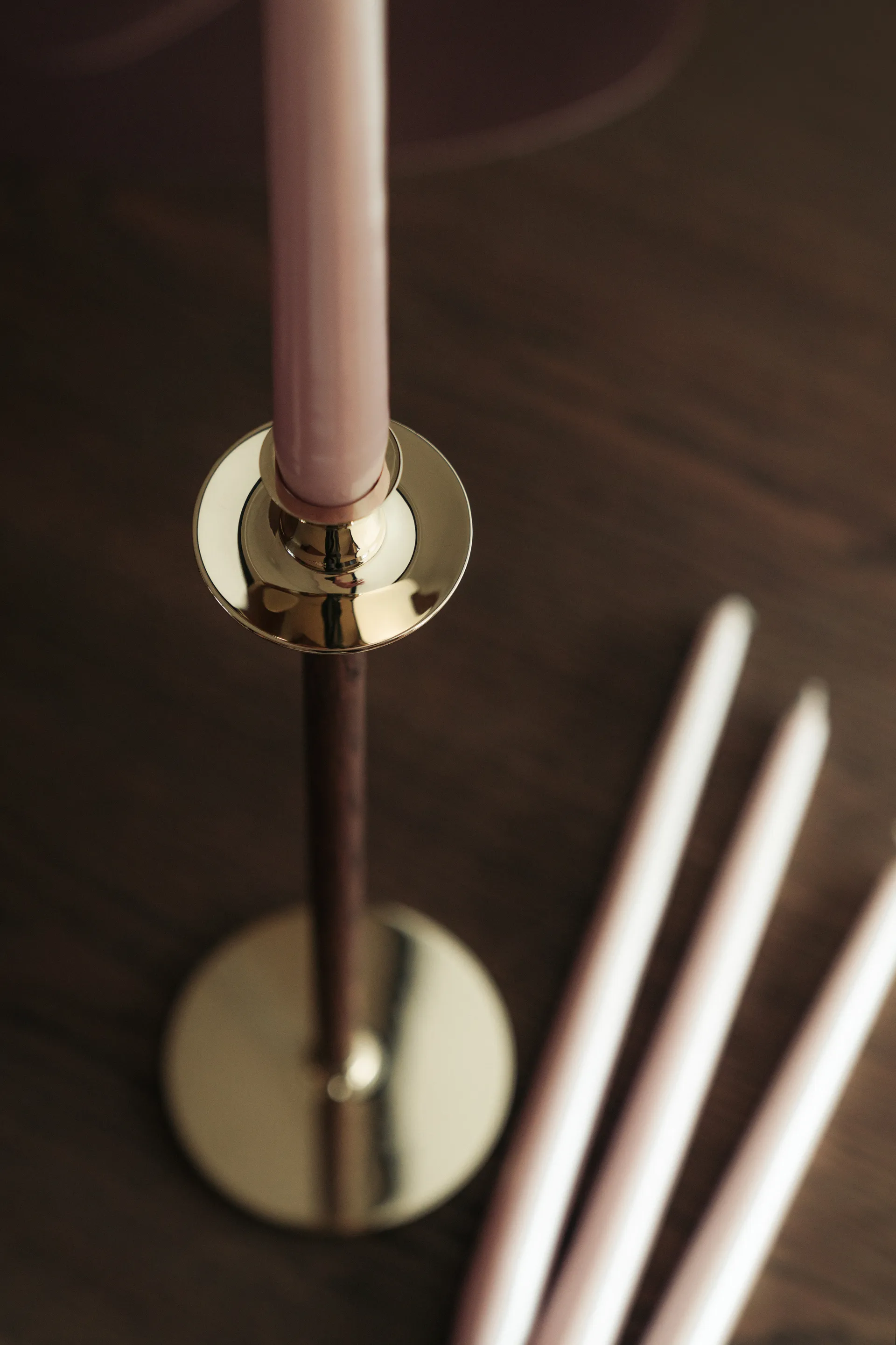 Herrgårdsljus 30 cm 6-pack, Dimrosa Pärla Hilke Collection