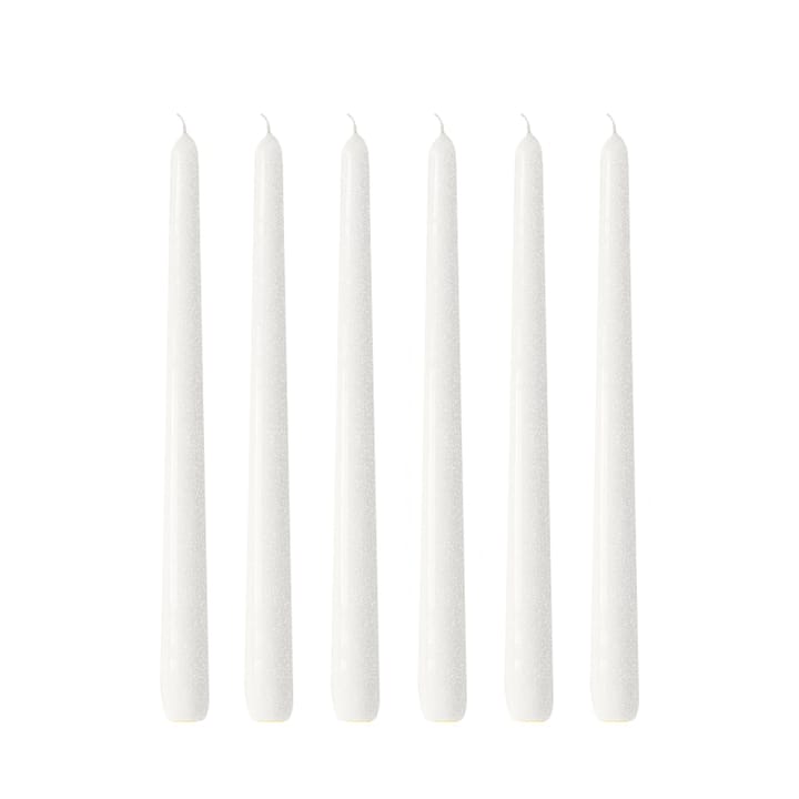 Herrgårdsljus 30 cm 6-pack - Pärlvit glans - Hilke Collection