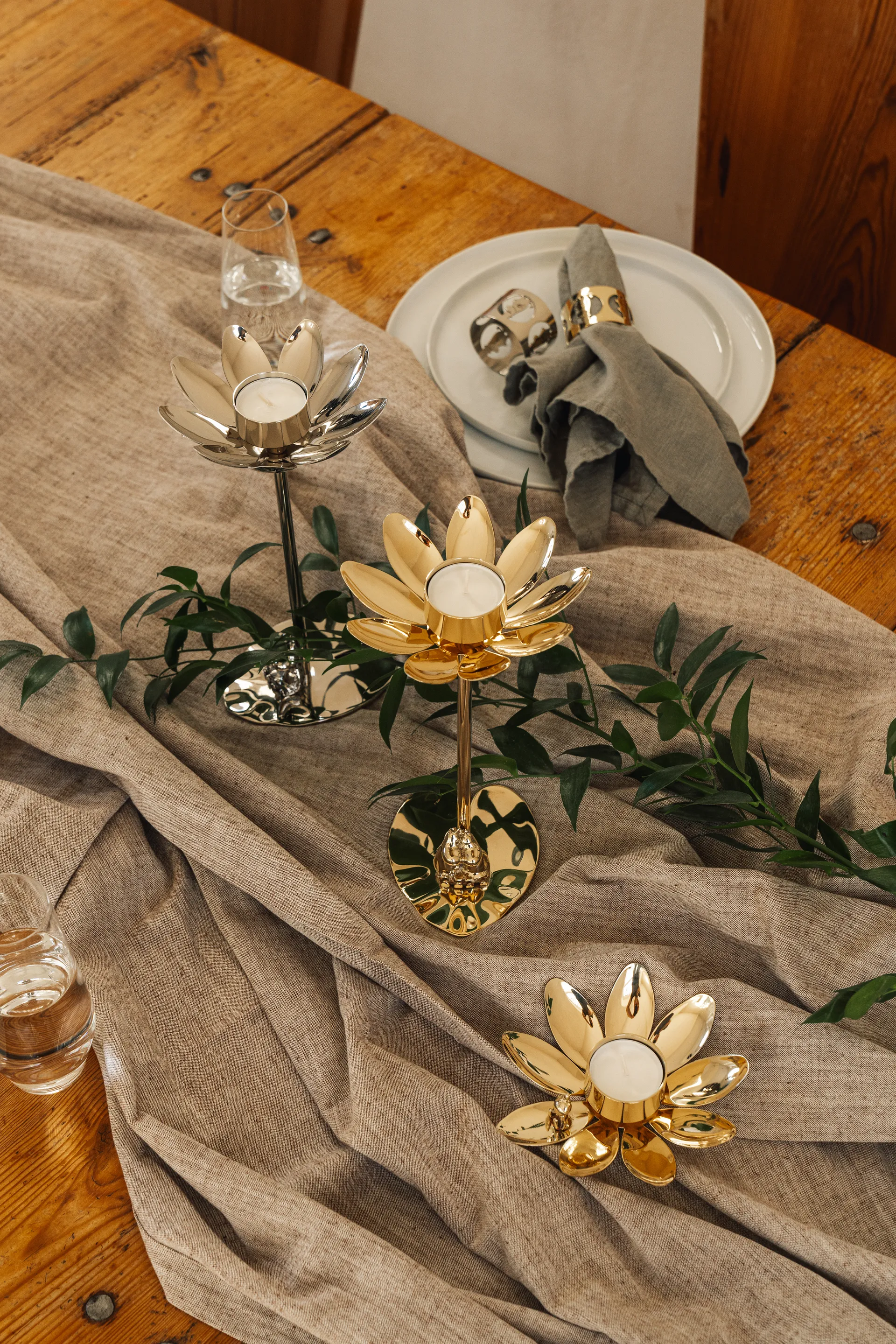 Hilke X Mumin Lilla My ljusstake, Mässing Hilke Collection