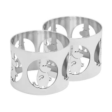 Läs mer om Hilke Collection Hilke X Mumin servettring Moominpappa 2-pack Mässing