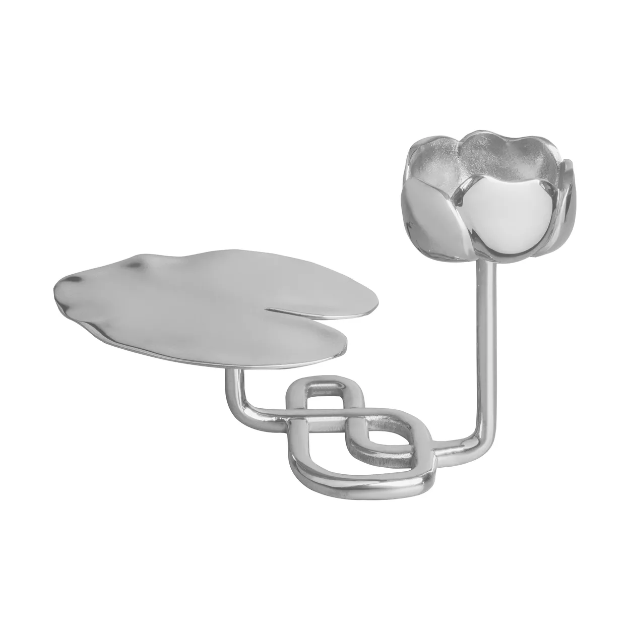 Hilke Collection Ninfea No.1 ljusstake Förnicklad mässing