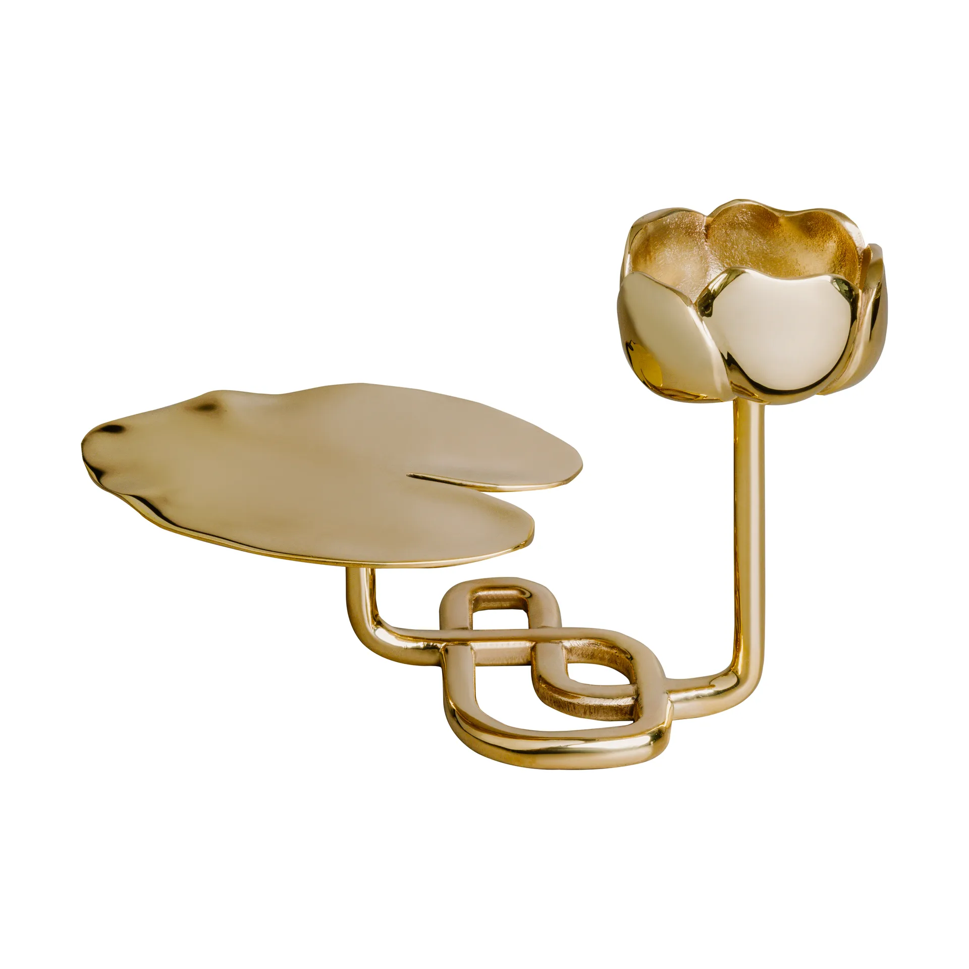 Ninfea No.1 ljusstake, Mässing Hilke Collection