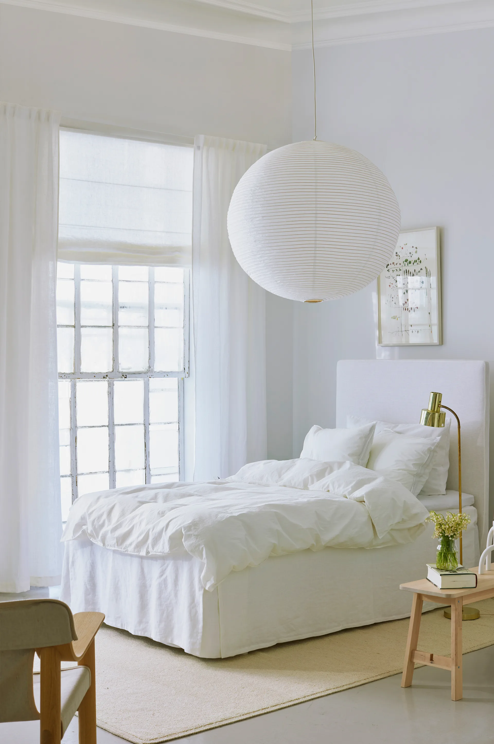 Miramar hissgardin 140x180 cm, White Himla