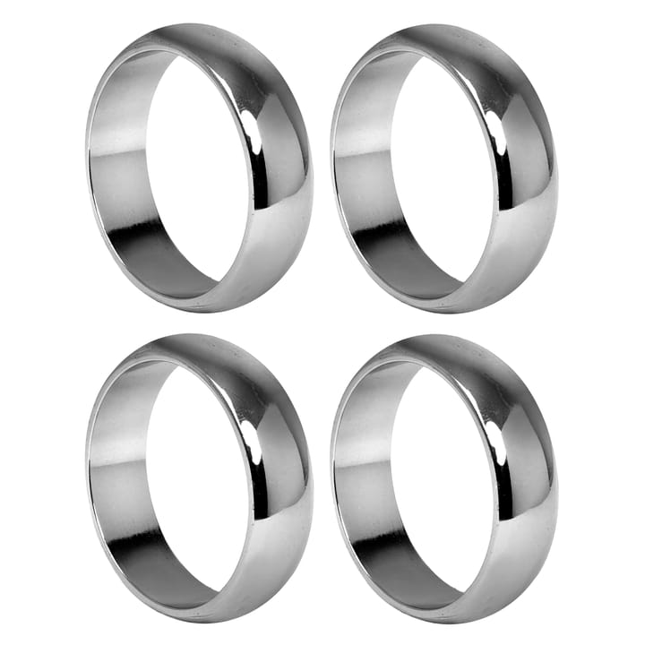 Monaco servettring Ø4 cm 4-pack, Silver Himla