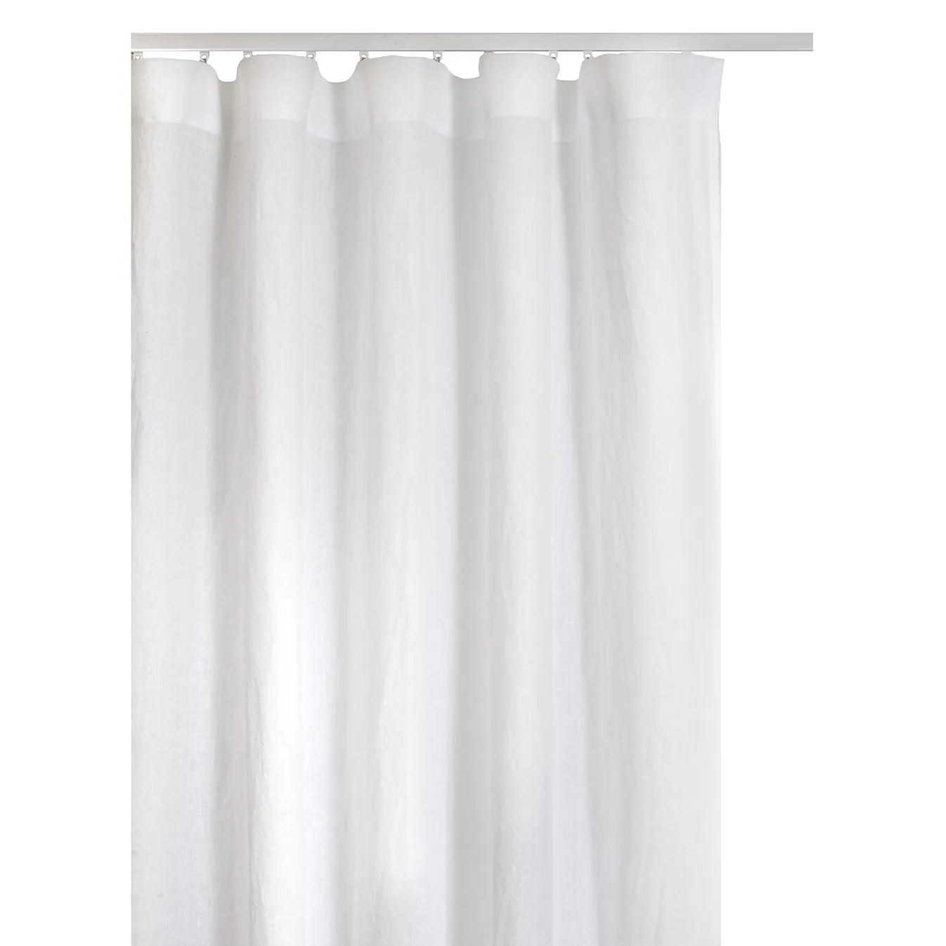 Springtime gardin med veckband 140x290 cm, Vit Himla
