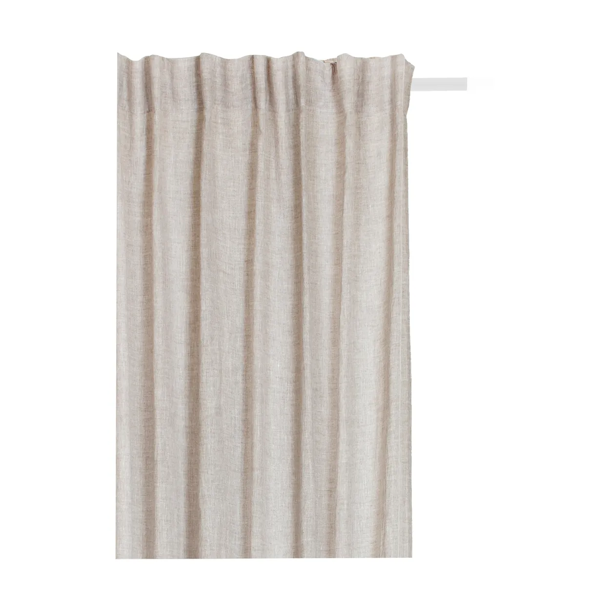 Himla Sunrise gardin med veckband 140×250 cm Oatmeal