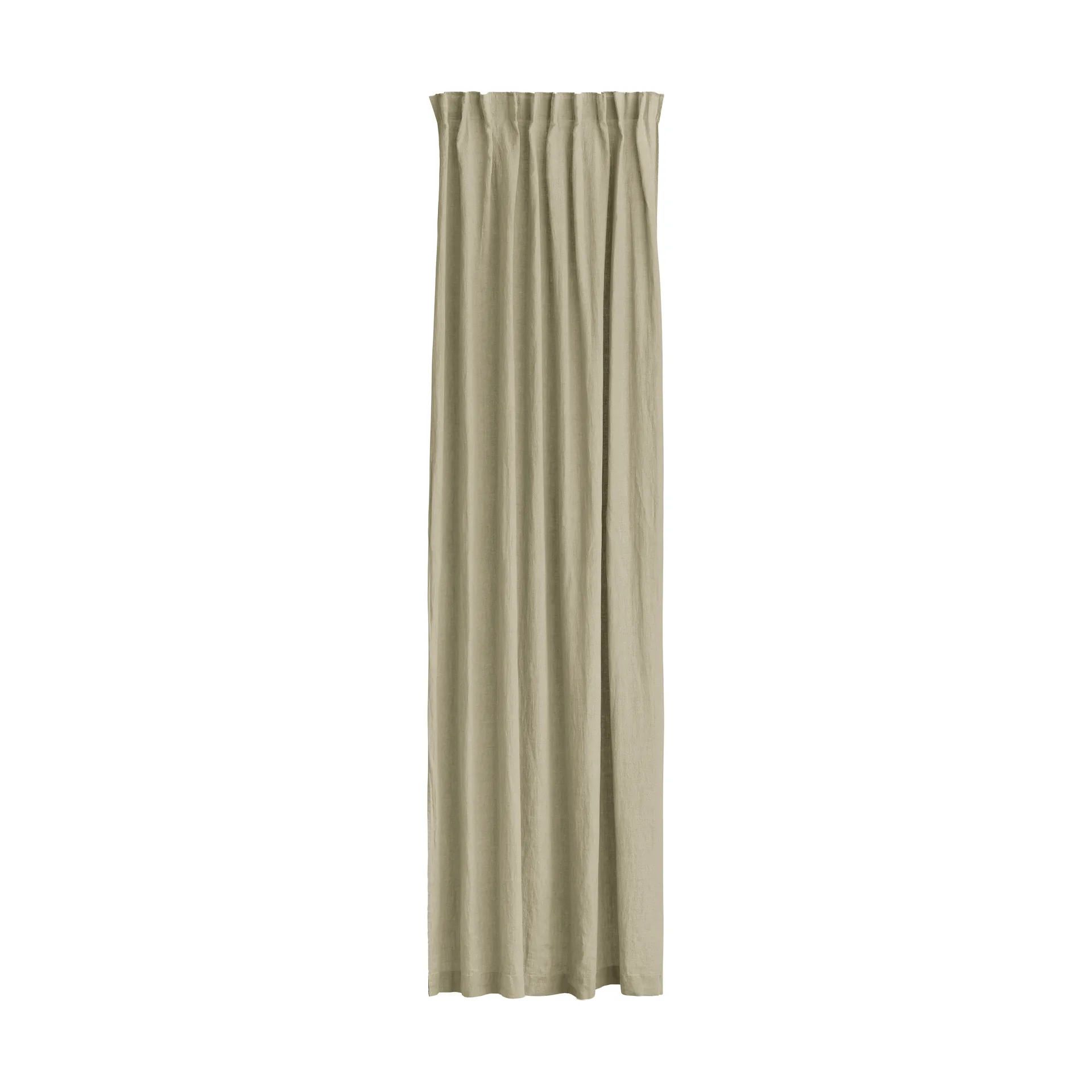 Sunrise gardin med veckband 280x250 cm, Organic (grön) Himla