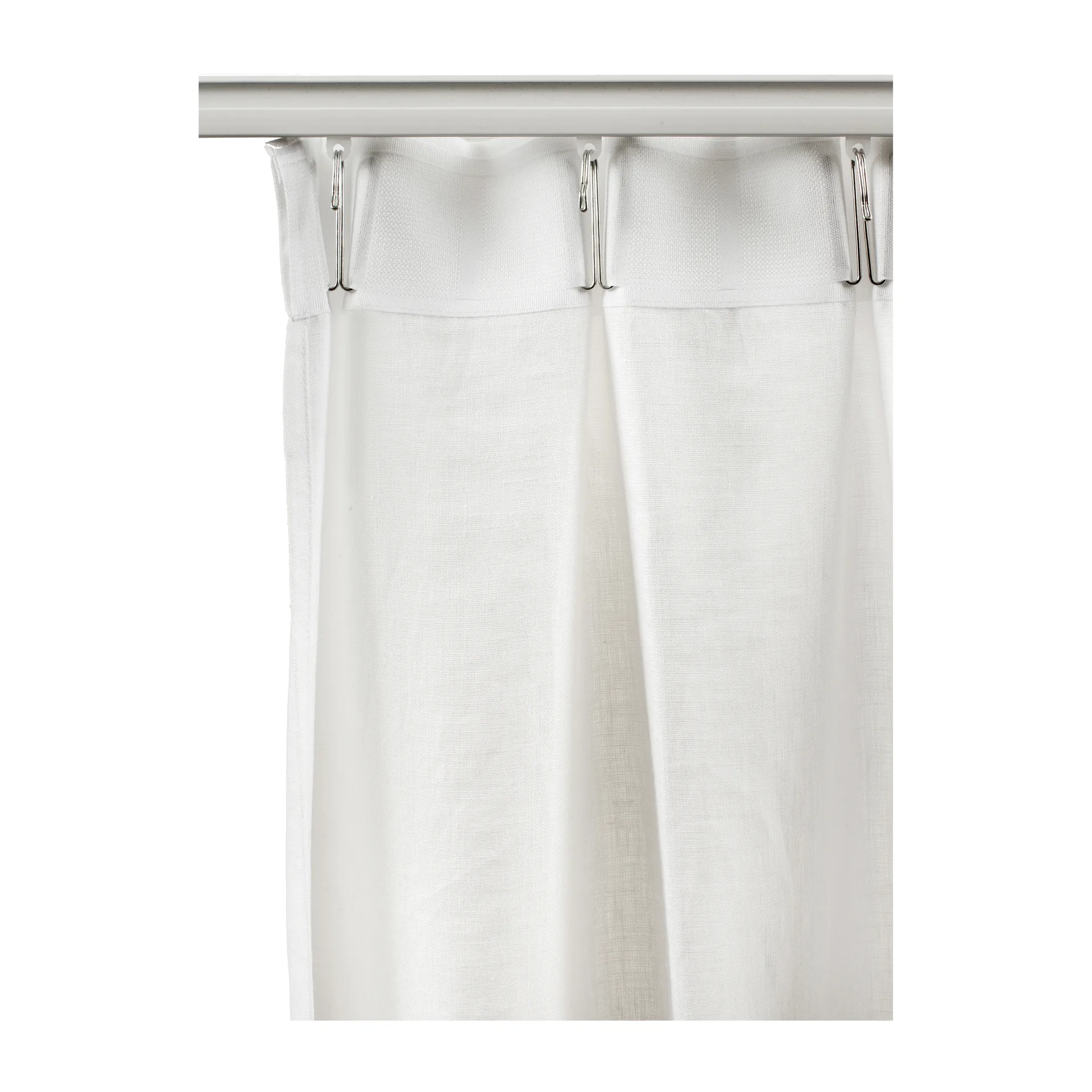 Sunshine gardin med veckband 140x250 cm, Ash (grå) Himla