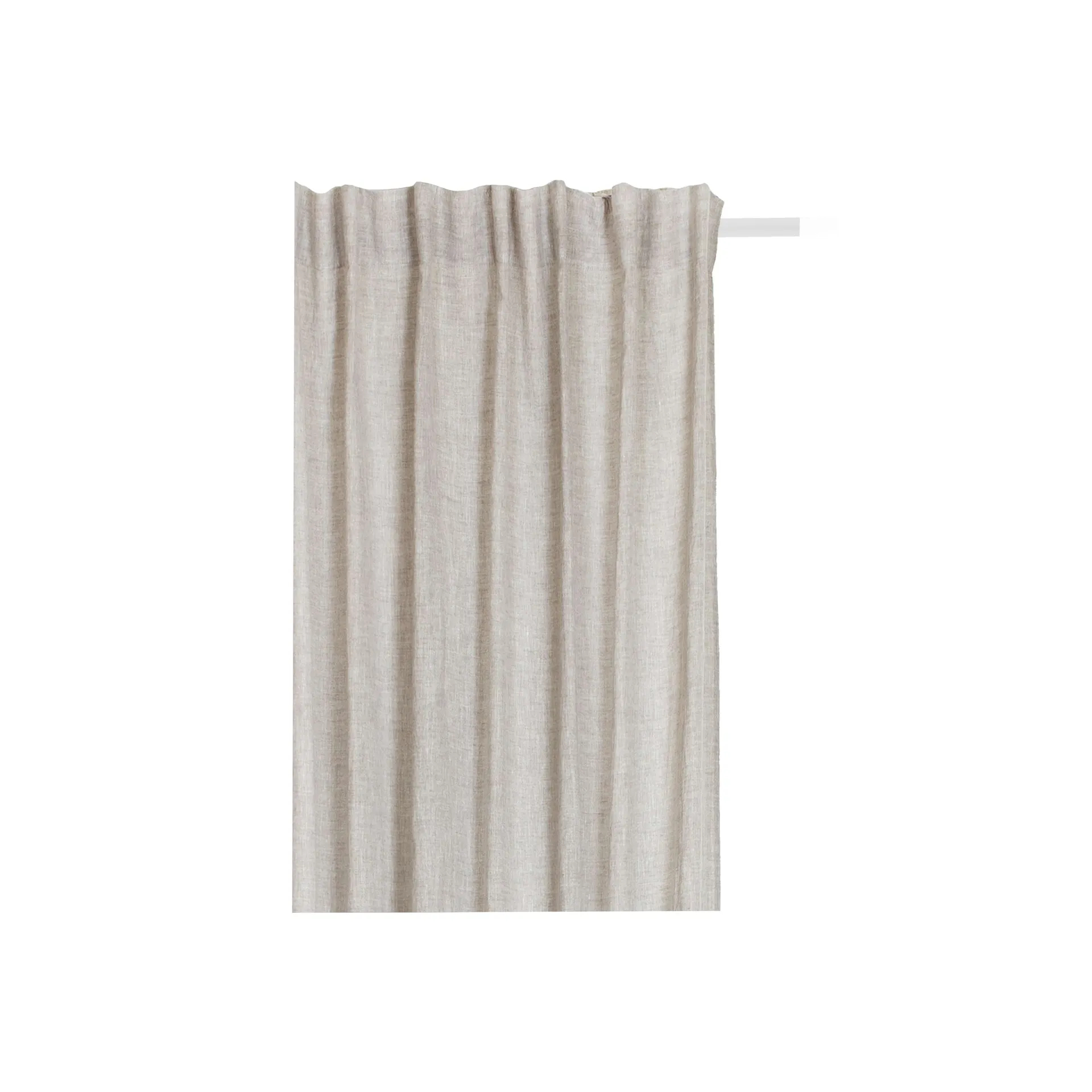 Himla Sunshine gardin med veckband 140x250 cm Oatmeal