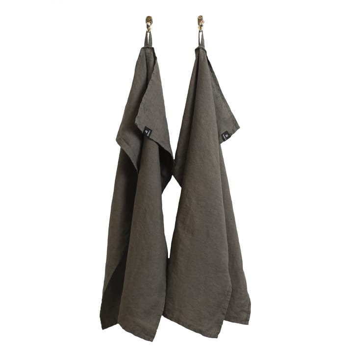 Sunshine kökshandduk 2-pack - Charcoal (mörkgrå) - Himla