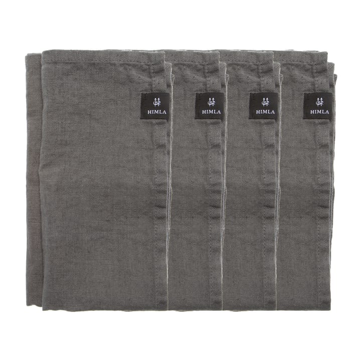 Sunshine servett 4-pack, Charcoal (mörkgrå) Himla