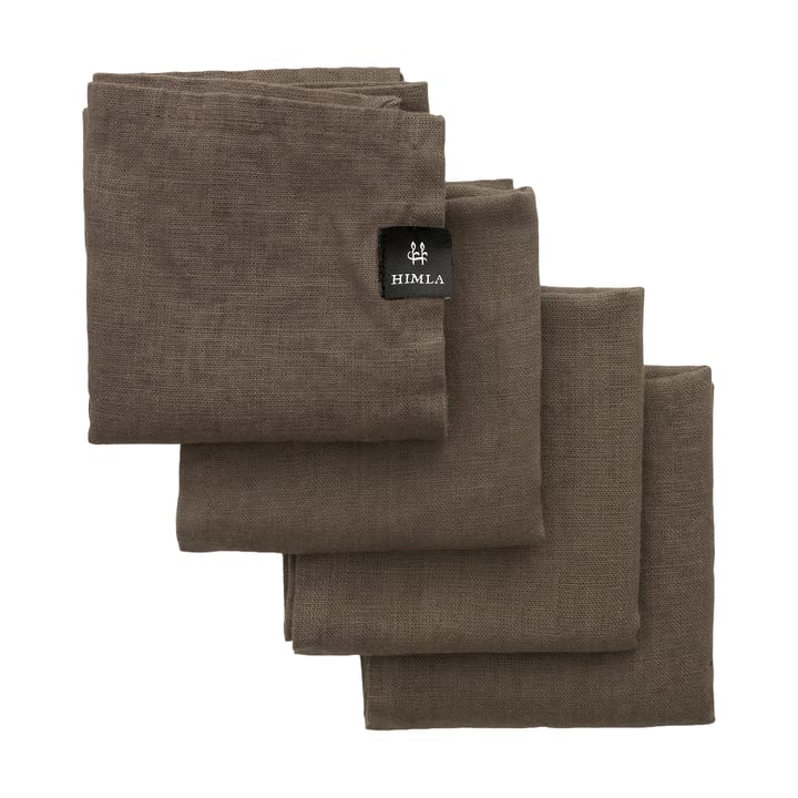 Sunshine servett 4-pack - Coffee - Himla