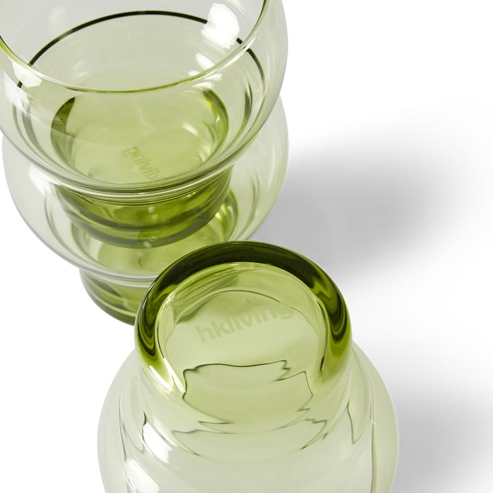 70's Bulb glas 27 cl 4-pack, Mint green HKliving