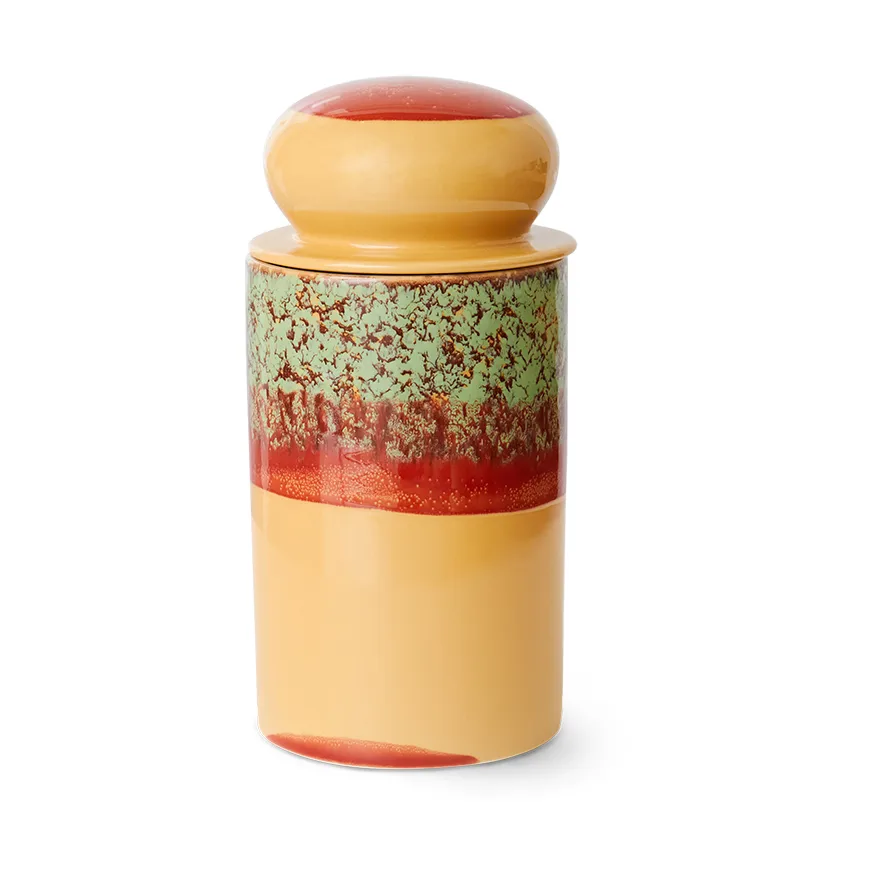 HKliving 70s ceramics Förvaringsburk Ø11×22,5 cm Cove