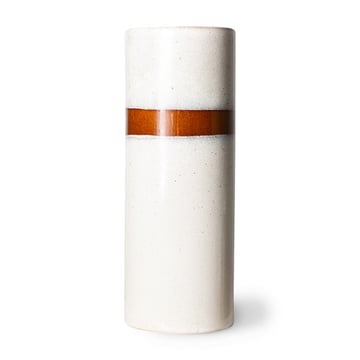 HKliving 70s ceramics vas L Ø9,5×25 cm Snow (vit)